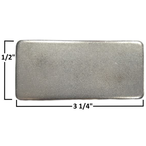 [AAMAA-090-A] Rectangle Gusset, .125 x 1.500 x 3.250 - AAMAA-090-A